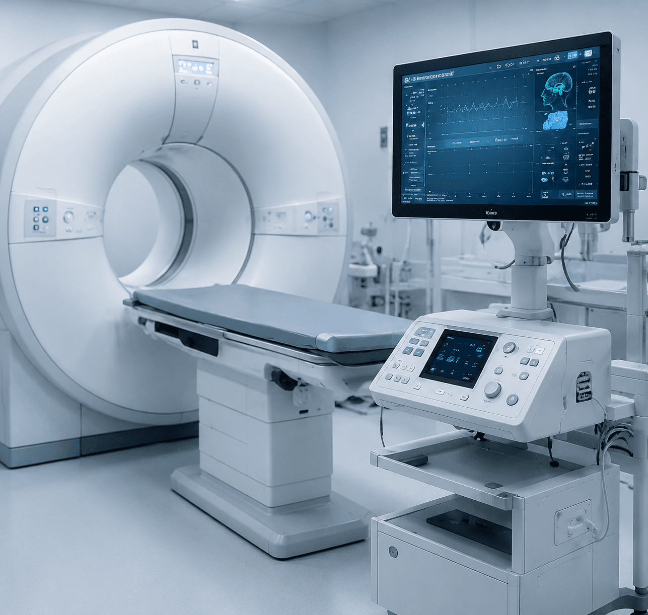 Equipamento hospitalar de ressonância magnética
