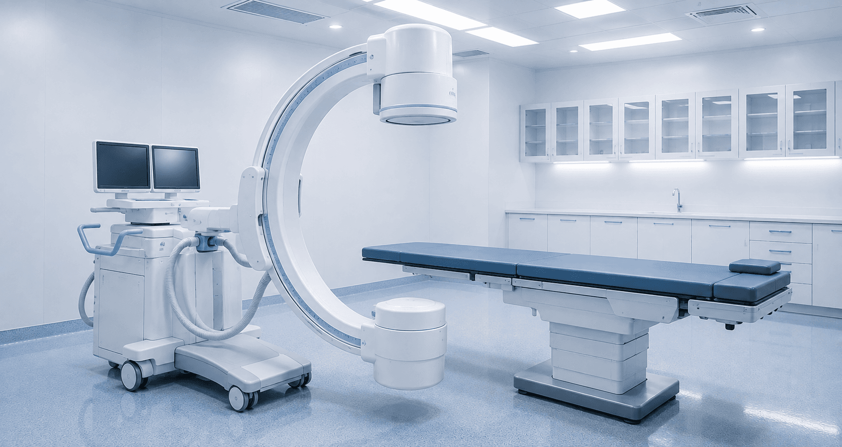 Arco cirúrgico em sala hospitalar
