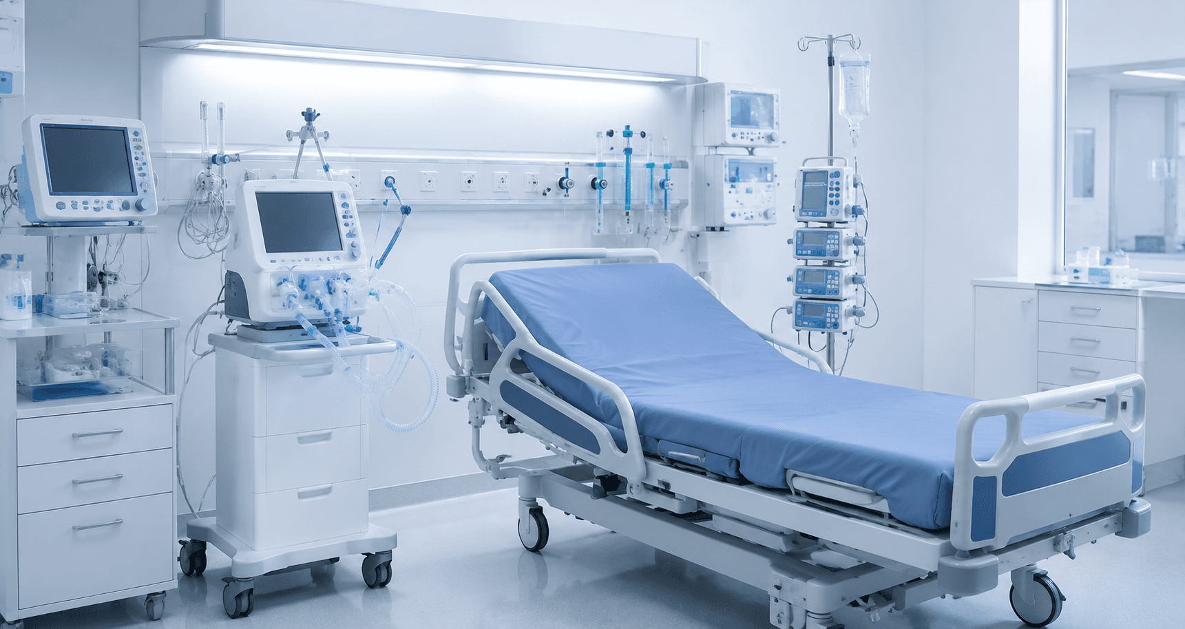 Equipamentos médico-hospitalares em ambiente assistencial